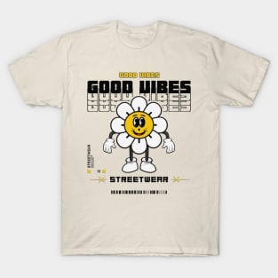 Groovy Daisy Dreams: Retro Floral Vibes for Your Style T-Shirt